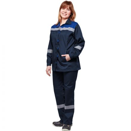 Костюм рабочий летний жен. л20-КБР син/вас (р.40-42) 158-164 Костюм рабочий летний жен. л20-КБР син/вас (р.40-42) 158-164