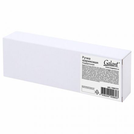 Ручка подарочная шариковая GALANT "Bernini", корпус черный, детали золото, узел 0,7 мм, линия письма 0,5 мм, синяя, 144177