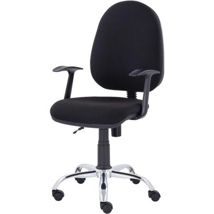 Кресло UP_EChair 223 PC ткань черная С11, хром