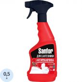 Средство для сантехники от налета и ржавчины SANFOR, 500мл триггер Средство для сантехники от налета и ржавчины SANFOR, 500мл триггер