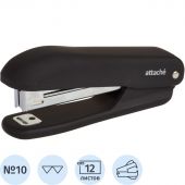 Степлер Attache Comfort до 12 листов черный (покрытие Soft Touch)