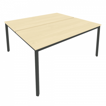 Slim Рабочая станция на металлокаркасе С.СП-6.3 Клён/Антрацит металл 1580*1475*750