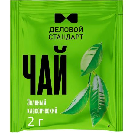 Чай Деловой Стандарт зеленый классический 2гх100пак