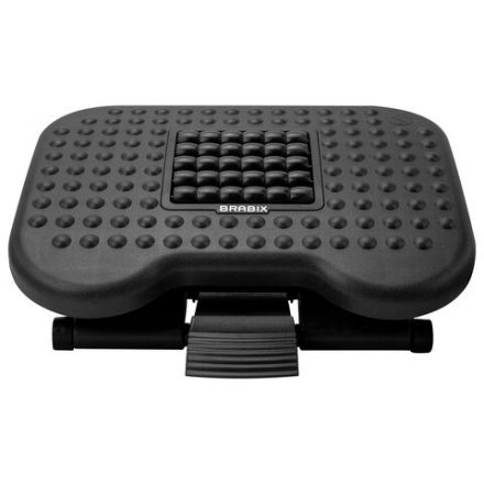 Подставка для ног BRABIX Ultra 2 44х34 см, массажер, регулировка высоты и угла наклона, 533037 Подставка для ног BRABIX Ultra 2 44х34 см, массажер, регулировка высоты и угла наклона, 533037