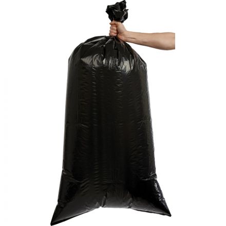 Мешки для мусора ПВД 200л 55мкм 10шт/уп черные 70х140см Комус Мешки для мусора ПВД 200л 55мкм 10шт/уп черные 70х140см Комус