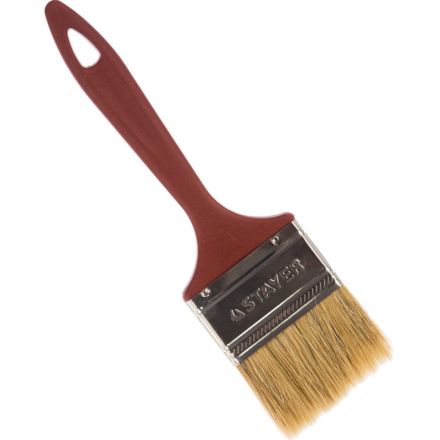 Кисть плоская STAYER UNIVERSAL-MASTER, натуральная щетина, 63мм 0107-63-Z01 Кисть плоская STAYER UNIVERSAL-MASTER, натуральная щетина, 63мм 0107-63-Z01