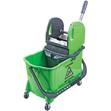 Ведро A-VM с отжимом 24л на колесах усиленный пласт отжим зеленое HTS731-G Ведро A-VM с отжимом 24л на колесах усиленный пласт отжим зеленое HTS731-G