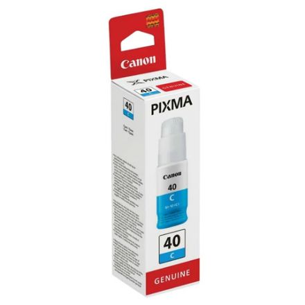 Чернила CANON (GI-40C) для СНПЧ Pixma G5040/G6040, голубые, ресурс 7700 страниц, оригинальные, 3400C001 Чернила CANON (GI-40C) для СНПЧ Pixma G5040/G6040, голубые, ресурс 7700 страниц, оригинальные, 3400C001