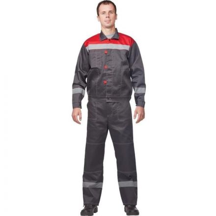 Костюм рабочий летний муж. л20-КБР сер/красн (р.60-62) 182-188 Костюм рабочий летний муж. л20-КБР сер/красн (р.60-62) 182-188