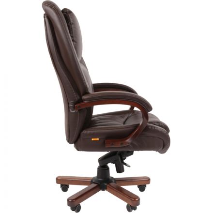 Кресло VT_Chairman 408 кожа+PU коричн Кресло VT_Chairman 408 кожа+PU коричн
