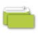 Конверт Packpost E65 90 г/кв.м зеленый стрип (50 штук в упаковке)