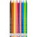 Карандаши цветные Deli Super Wings EC126-12, 12 цв/наб, 6-гранные, пластик