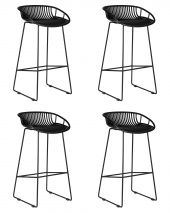 Набор 4 шт Стул барный DOBRIN FRANK, черный