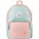 Рюкзак №1School голубой с розовым эмблема  Единорог