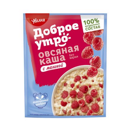 Каша овсяная УВЕЛКА, с малиной, в шоубоксе, 20 шт. по 40 г, 692 Каша овсяная УВЕЛКА, с малиной, в шоубоксе, 20 шт. по 40 г, 692