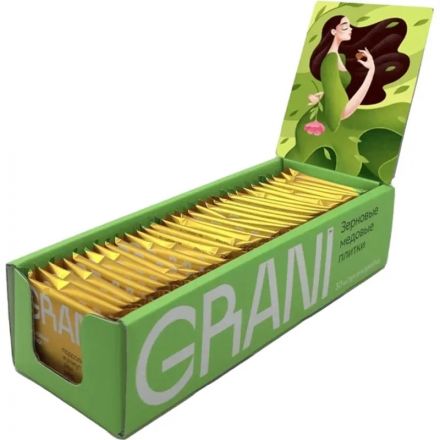 Зерновые плитки медовые GRANI 7гx30шт/уп 880706/880751 Зерновые плитки медовые GRANI 7гx30шт/уп 880706/880751