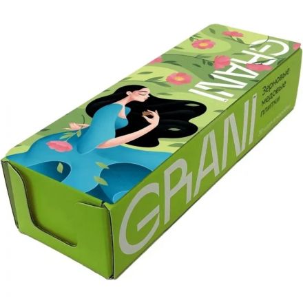 Зерновые плитки медовые GRANI 7гx30шт/уп 880706/880751 Зерновые плитки медовые GRANI 7гx30шт/уп 880706/880751
