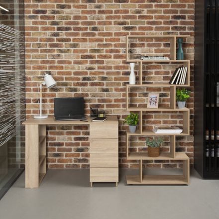 Стол письменный/компьютерный BRABIX "Scandi CD-016", 1100х500х750 мм, 4 ящика, дуб сонома, 641892, ЦБ013707-2 Стол письменный/компьютерный BRABIX "Scandi CD-016", 1100х500х750 мм, 4 ящика, дуб сонома, 641892, ЦБ013707-2