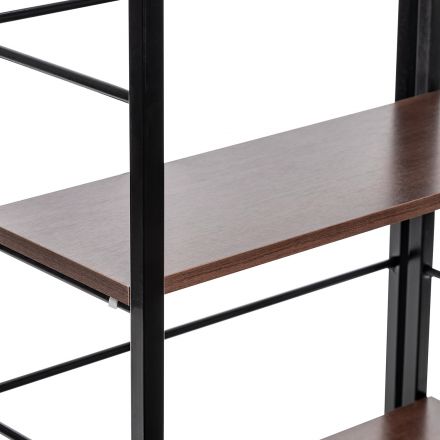 Стеллаж раскладной Leset Пако 1200, Чёрный Стеллаж раскладной Leset Пако 1200, Чёрный