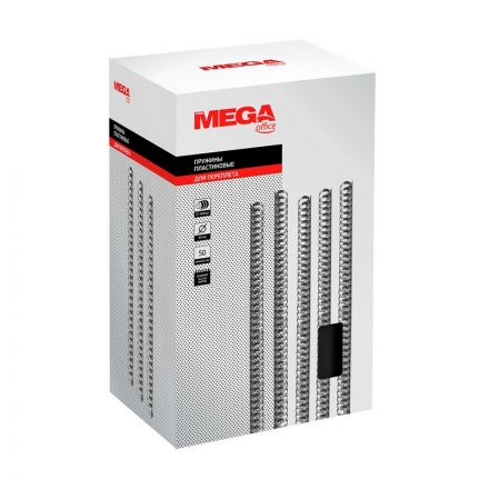 Пружины для переплета пластиковые Promega office 45 мм черные (50 штук в упаковке) Пружины для переплета пластиковые Promega office 45 мм черные (50 штук в упаковке)