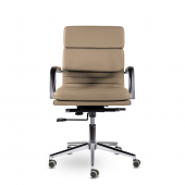 Кресло СН-303 Кайман Трио Н soft хром Ср S-0413 (кофейный) Кресло СН-303 Кайман Трио Н soft хром Ср S-0413 (кофейный)