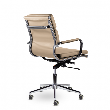 Кресло СН-303 Кайман Трио Н soft хром Ср S-0413 (кофейный) Кресло СН-303 Кайман Трио Н soft хром Ср S-0413 (кофейный)