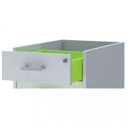 Тумба приставная "Арго", 730х450х760 мм, 4 ящика, замок, серый (КОМПЛЕКТ) Тумба приставная "Арго", 730х450х760 мм, 4 ящика, замок, серый (КОМПЛЕКТ)