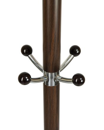 Вешалка напольная DOBRIN CLYDE, чёрный мрамор, коричневый под дерево Вешалка напольная DOBRIN CLYDE, чёрный мрамор, коричневый под дерево