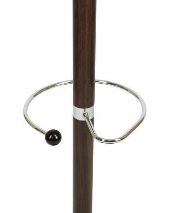 Вешалка напольная DOBRIN CLYDE, чёрный мрамор, коричневый под дерево Вешалка напольная DOBRIN CLYDE, чёрный мрамор, коричневый под дерево