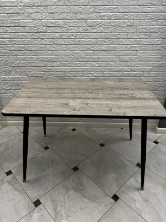 Стол обеденный "Нордик"120*80, ЛДСП 22мм+пластик, Дуб нордик, опоры металл Стол обеденный "Нордик"120*80, ЛДСП 22мм+пластик, Дуб нордик, опоры металл