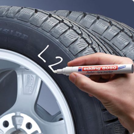 Маркер для шин и резины EDDING "8050", 2-4 мм, БЕЛЫЙ, круглый наконечник, E-8050/49 Маркер для шин и резины EDDING "8050", 2-4 мм, БЕЛЫЙ, круглый наконечник, E-8050/49