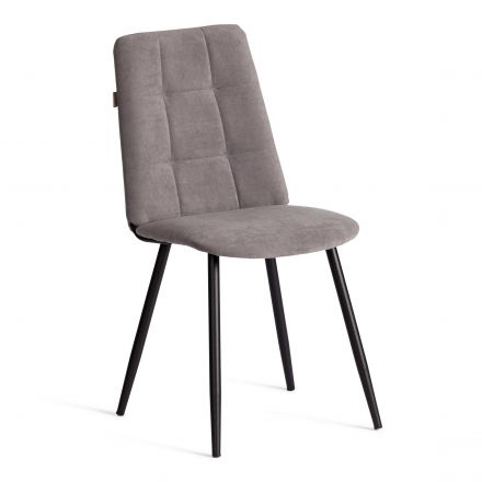 Стул обеденный Asti TREND, велюр, серый/чёрный, 29