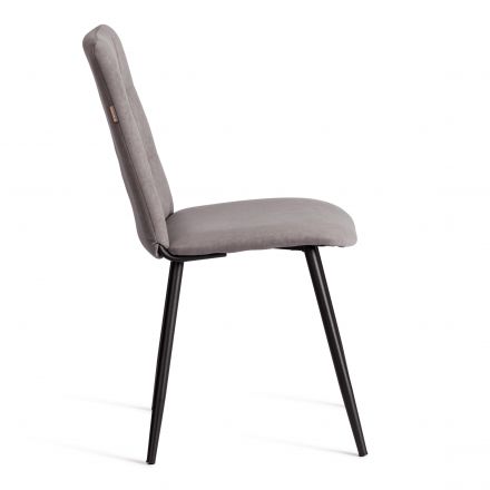 Стул обеденный Asti TREND, велюр, серый/чёрный, 29