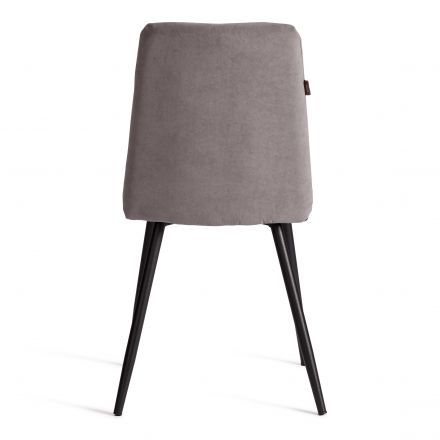 Стул обеденный Asti TREND, велюр, серый/чёрный, 29