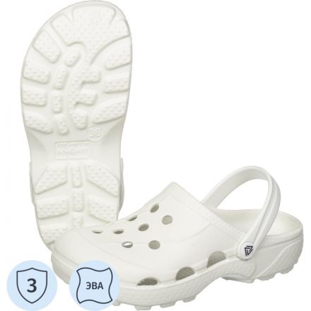 Сабо женские Ола, белый/белый р.37