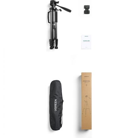 Штатив UGREEN LP661 (15187) профессиональный трипод, черный Штатив UGREEN LP661 (15187) профессиональный трипод, черный