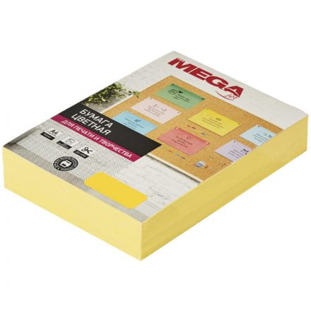 Бумага цветная для офисной техники Promega jet Intensive желтая (А4, 80 г/кв.м, 500 листов)