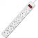 Сетевой фильтр PROGIX PG644 6р/10м/3,5кВТ/16А заземление, белый, ПВС 3х1.5