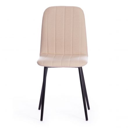 Стул Tetchair ARC , ткань/металл, 46 х 52 х 88 см, бежевый 08/черный