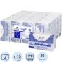 Полотенца бумажные для диспенсеров Luscan Professional 2-слойные 190 листов 20 пачек в упаковке