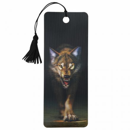 Закладка для книг с линейкой 3D-ОБЪЕМНАЯ BRAUBERG, "Волк", с декоративным шнурком, 125756 Закладка для книг с линейкой 3D-ОБЪЕМНАЯ BRAUBERG, "Волк", с декоративным шнурком, 125756