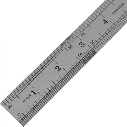 Линейка Attache 20 см металлическая двухсторонняя Линейка Attache 20 см металлическая двухсторонняя