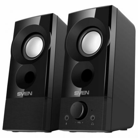 Колонки компьютерные SVEN 357, 2.0, 6 Вт, питание USB, черные, SV-018191 Колонки компьютерные SVEN 357, 2.0, 6 Вт, питание USB, черные, SV-018191