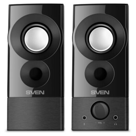 Колонки компьютерные SVEN 357, 2.0, 6 Вт, питание USB, черные, SV-018191 Колонки компьютерные SVEN 357, 2.0, 6 Вт, питание USB, черные, SV-018191