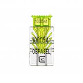 Пломба защелка номерная Гарпун,поликарбонат,лайм, 100 шт/уп Пломба защелка номерная Гарпун,поликарбонат,лайм, 100 шт/уп