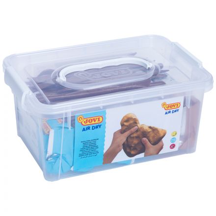 Набор для моделирования JOVI, отвердевающая паста белая 500г.*5шт., терракотовая 500г.*2шт., чемодан