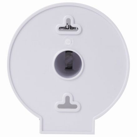 Диспенсер для бытовой туалетной бумаги LAIMA, КРУГЛЫЙ, тонированный серый, 605046