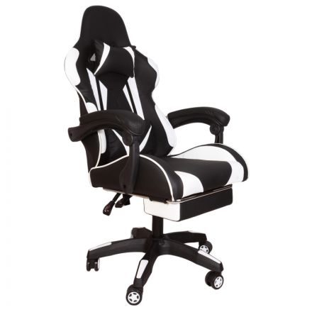 Кресло игровое GRAMBER, черно-белый А02 Кресло игровое GRAMBER, черно-белый А02