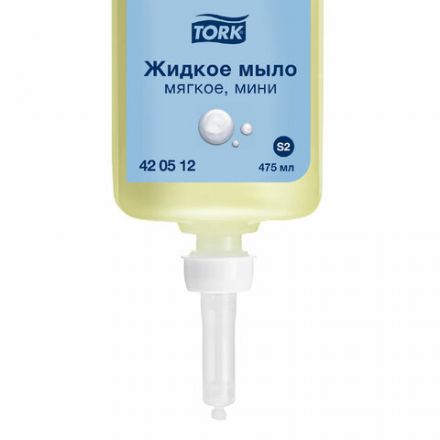 Картридж с жидким мылом одноразовый TORK (Система S2) Advanced, 0,475 л, мягкое, 420512 Картридж с жидким мылом одноразовый TORK (Система S2) Advanced, 0,475 л, мягкое, 420512
