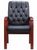 Стул руководителя Everprof Monaco Wood CF Экокожа Черный